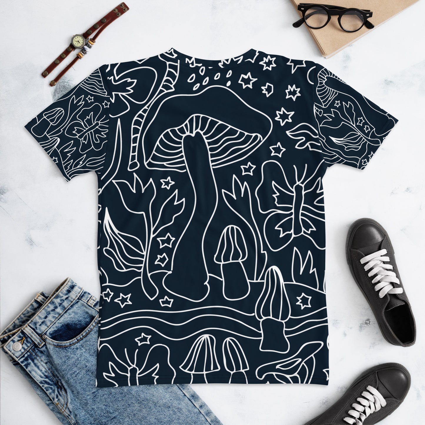 Mushroom Print Women's Tee