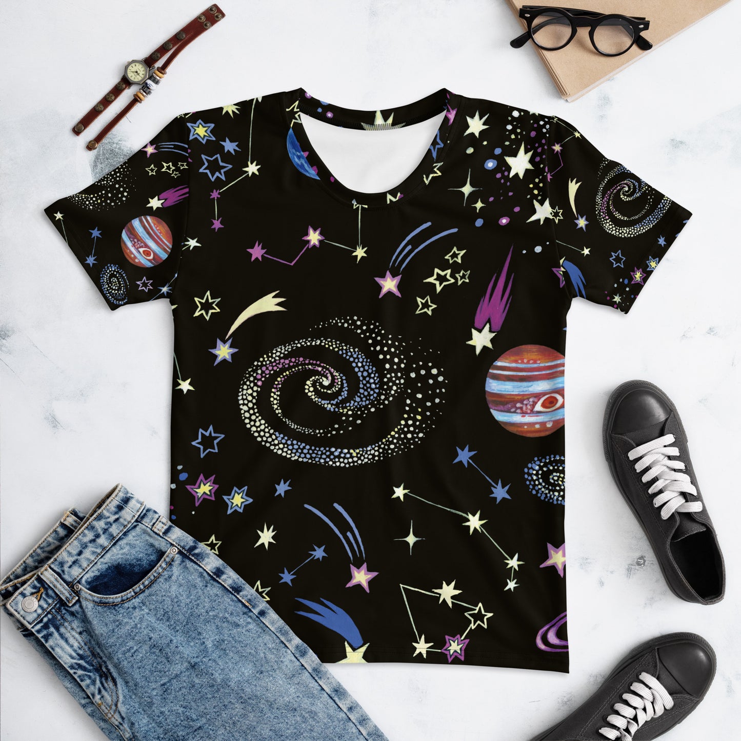 Space Print Women's Tee